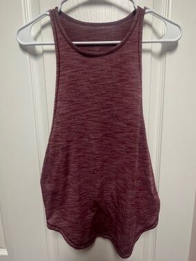 Women’s Marled Burgundy Racerback Tank Top